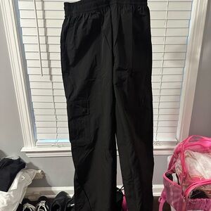 PINK Victoria's Secret Black Straight-Leg Cargo Pants